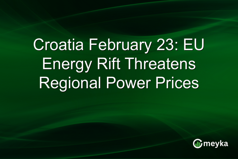 Croatia February 23: EU Energy Rift Threatens Regional Power Prices