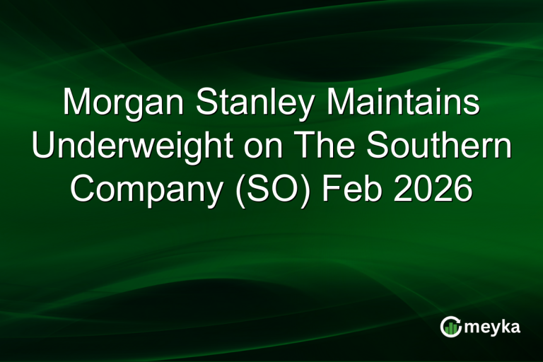 Morgan Stanley Maintains Underweight on The Southern Company (SO) Feb 2026