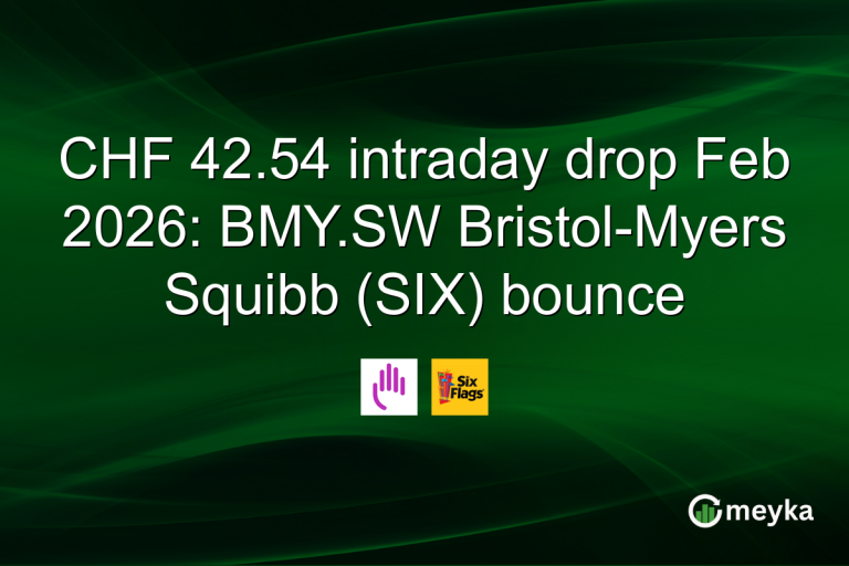 CHF 42.54 intraday drop Feb 2026: BMY.SW Bristol-Myers Squibb (SIX) bounce