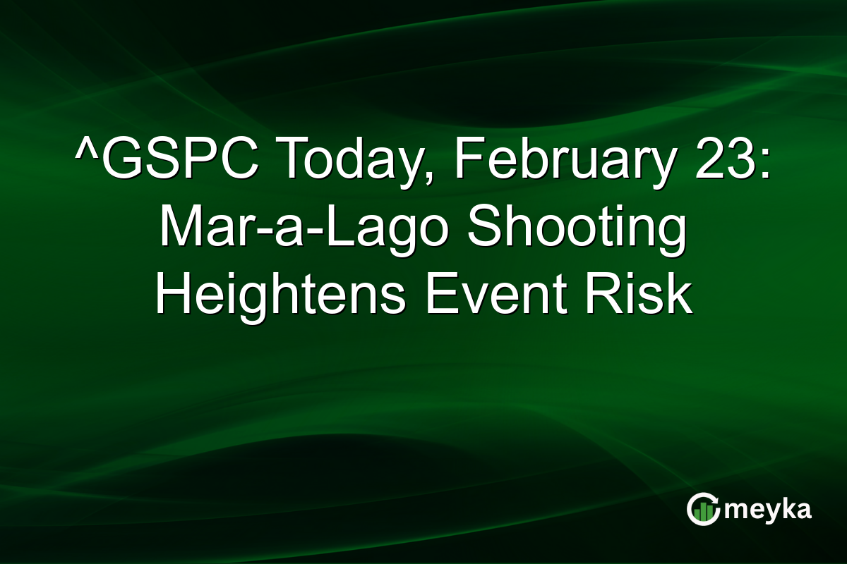 ^GSPC Today, February 23: Mar-a-Lago Shooting Heightens Event Risk