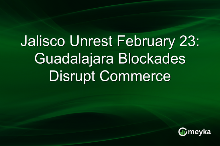 Jalisco Unrest February 23: Guadalajara Blockades Disrupt Commerce