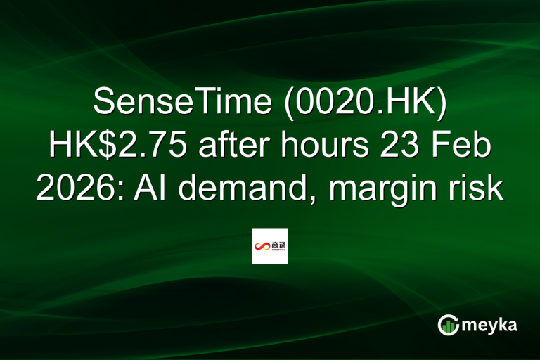 SenseTime (0020.HK) HK$2.75 after hours 23 Feb 2026: AI demand, margin risk