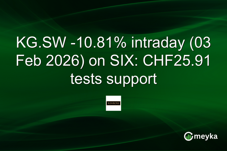 KG.SW -10.81% intraday (03 Feb 2026) on SIX: CHF25.91 tests support