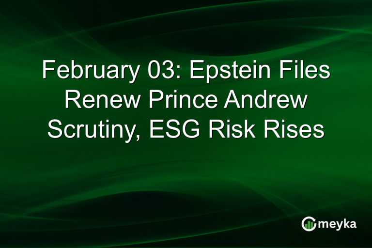 February 03: Epstein Files Renew Prince Andrew Scrutiny, ESG Risk Rises