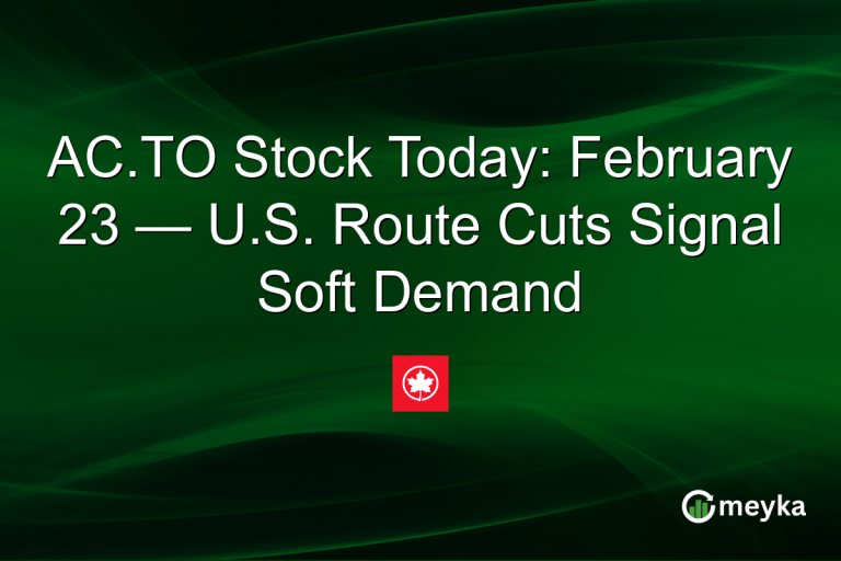 AC.TO Stock Today: February 23 — U.S. Route Cuts Signal Soft Demand