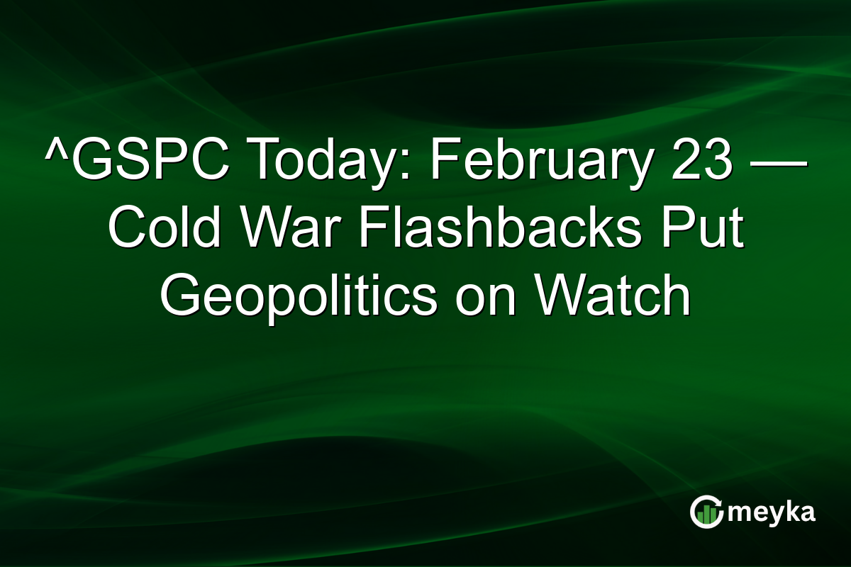 ^GSPC Today: February 23 — Cold War Flashbacks Put Geopolitics on Watch