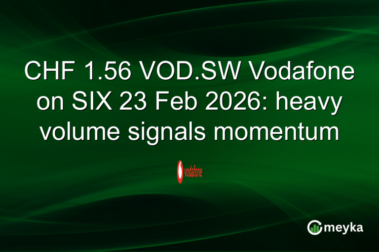 CHF 1.56 VOD.SW Vodafone on SIX 23 Feb 2026: heavy volume signals momentum