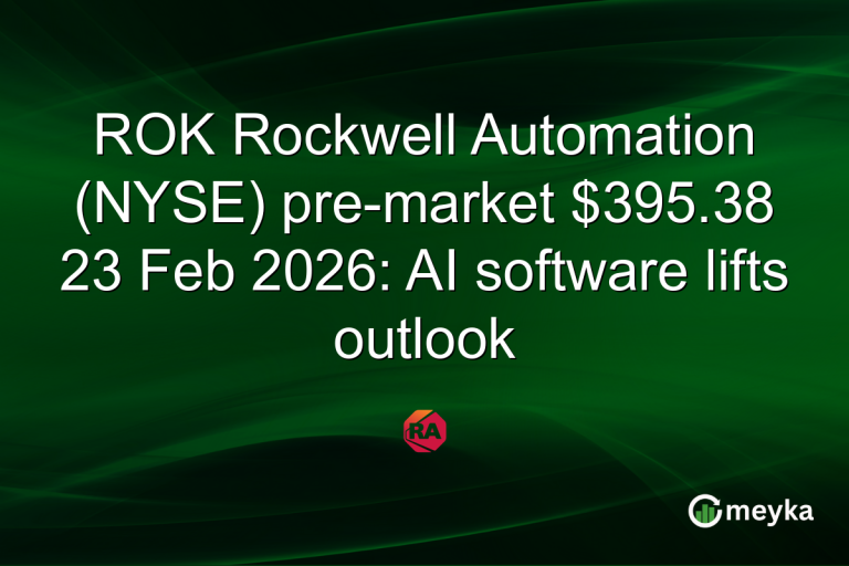 ROK Rockwell Automation (NYSE) pre-market $395.38 23 Feb 2026: AI software lifts outlook