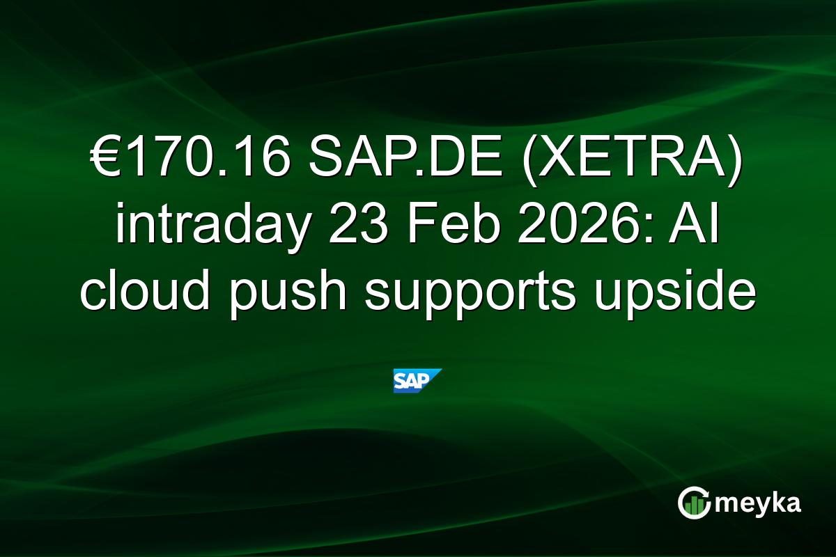 €170.16 SAP.DE (XETRA) intraday 23 Feb 2026: AI cloud push supports upside