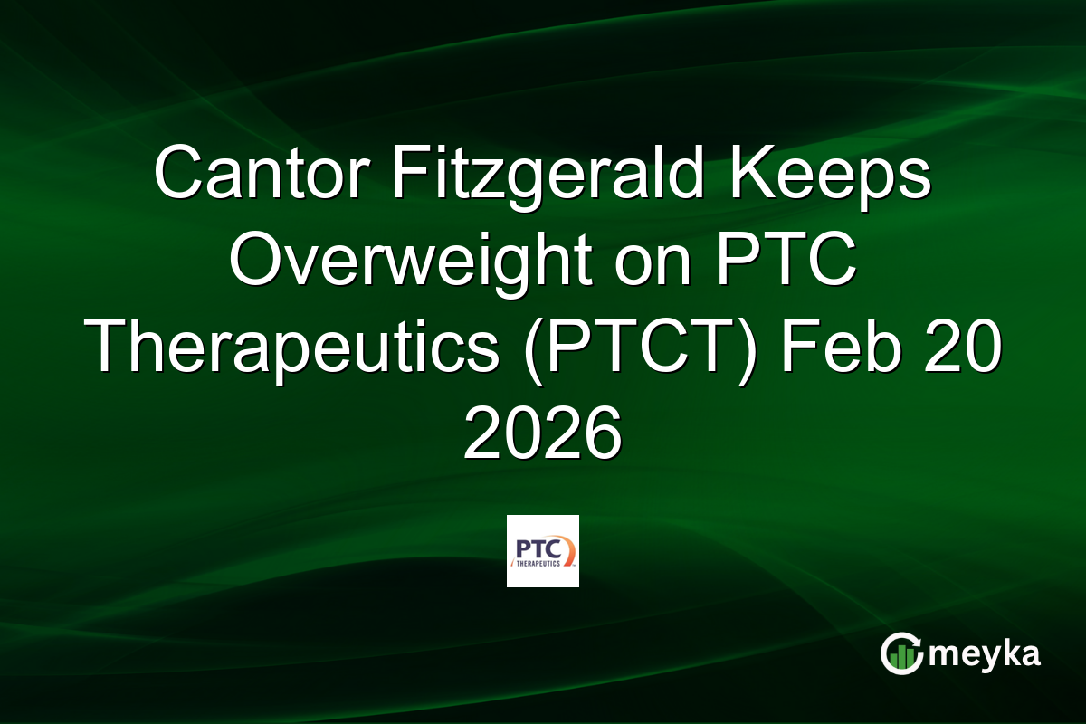 Cantor Fitzgerald Keeps Overweight on PTC Therapeutics (PTCT) Feb 20 2026