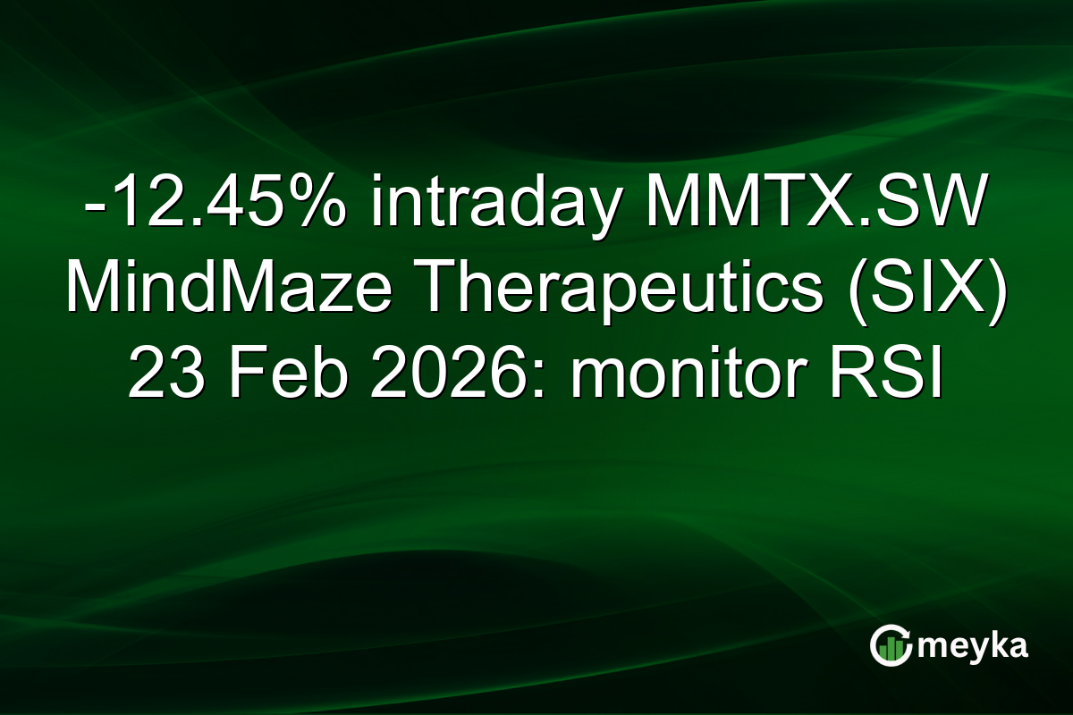 -12.45% intraday MMTX.SW MindMaze Therapeutics (SIX) 23 Feb 2026: monitor RSI