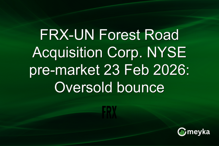 FRX-UN Forest Road Acquisition Corp. NYSE pre-market 23 Feb 2026: Oversold bounce