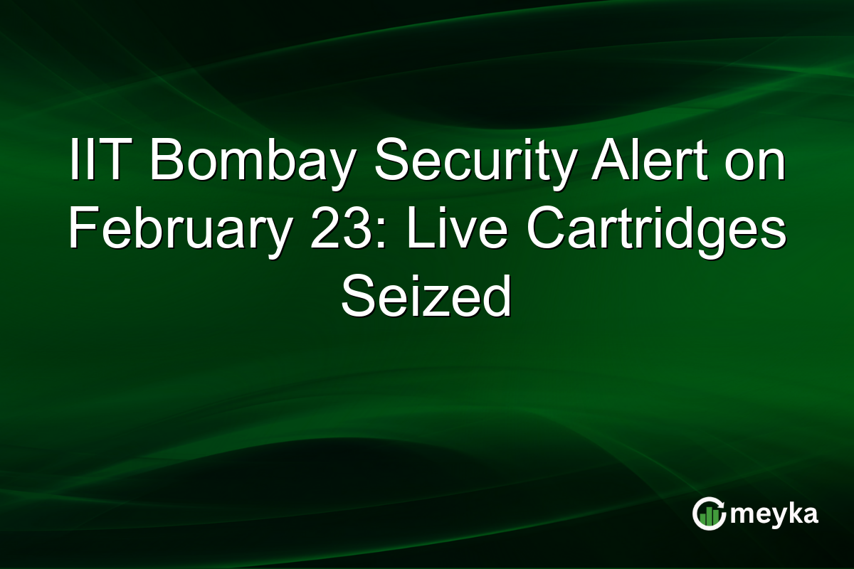 IIT Bombay Security Alert on February 23: Live Cartridges Seized