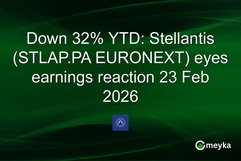 Down 32% YTD: Stellantis (STLAP.PA EURONEXT) eyes earnings reaction 23 Feb 2026