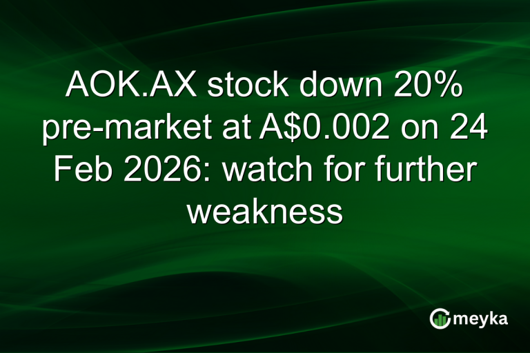 AOK.AX stock down 20% pre-market at A$0.002 on 24 Feb 2026: watch for further weakness