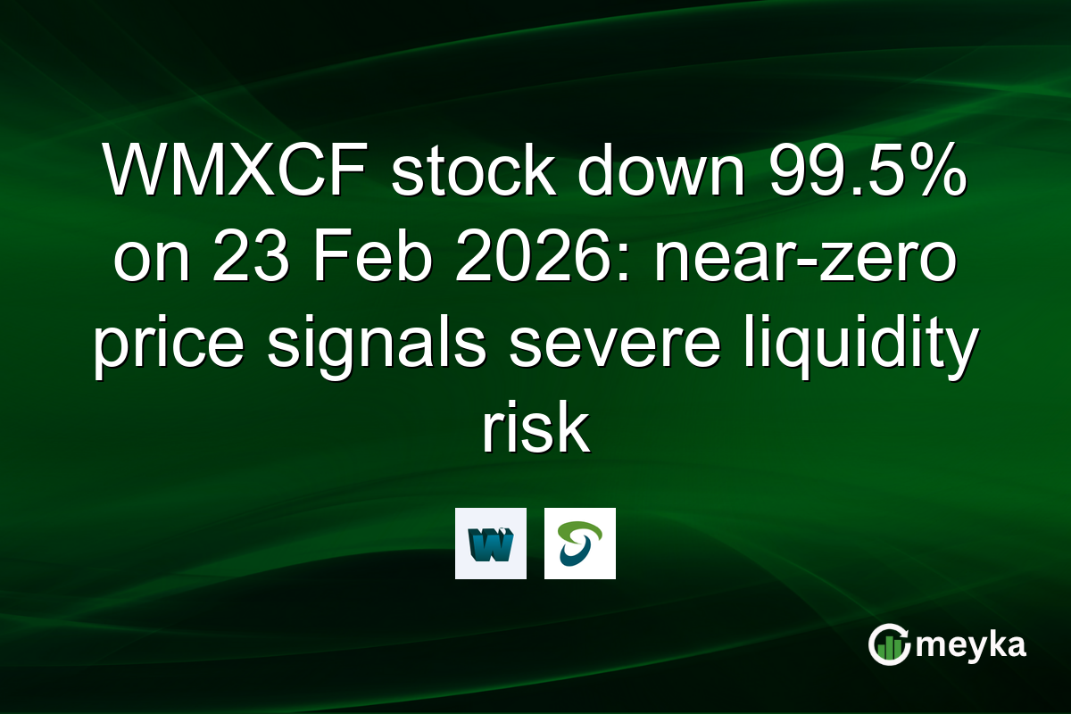 WMXCF stock down 99.5% on 23 Feb 2026: near-zero price signals severe liquidity risk