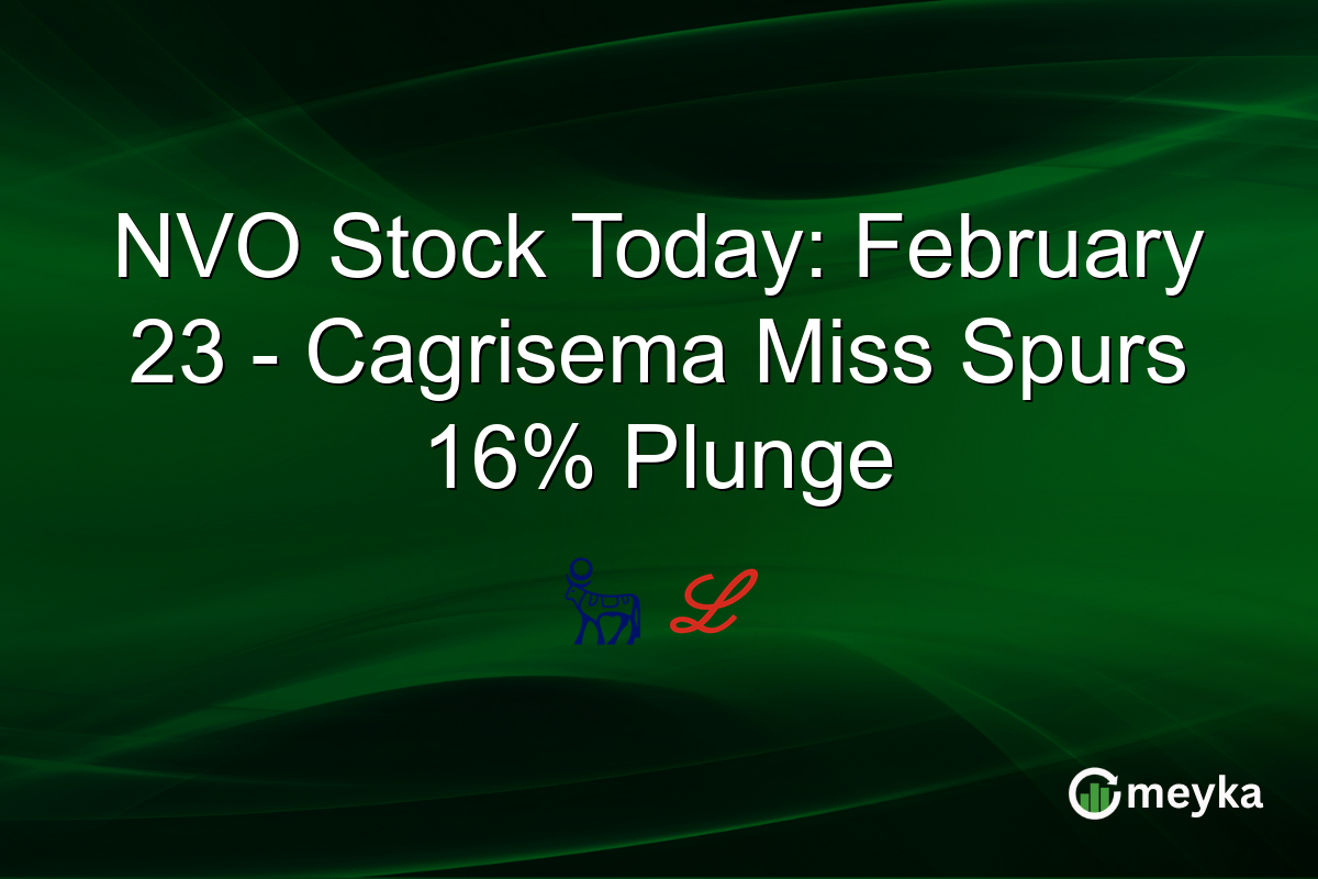 NVO Stock Today: February 23 – Cagrisema Miss Spurs 16% Plunge