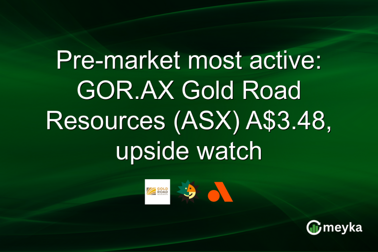 Pre-market most active: GOR.AX Gold Road Resources (ASX) A$3.48, upside watch