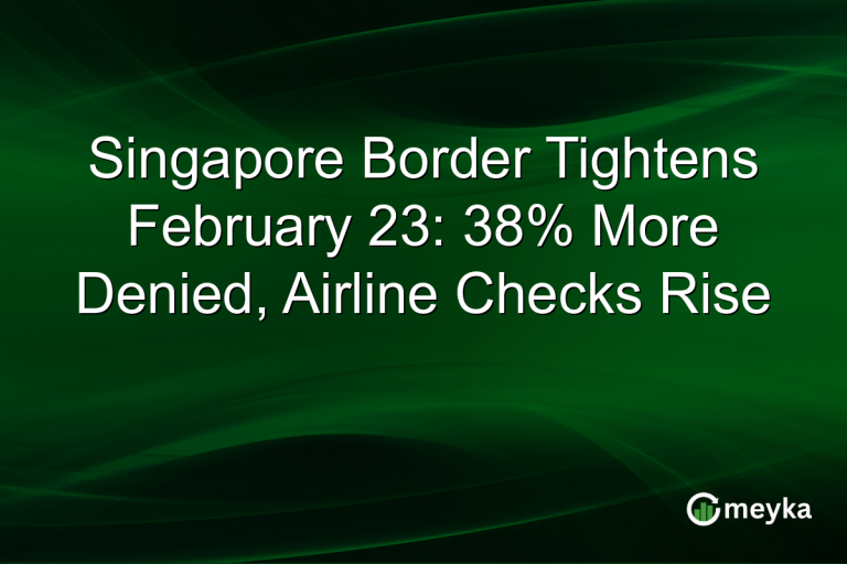 Singapore Border Tightens February 23: 38% More Denied, Airline Checks Rise