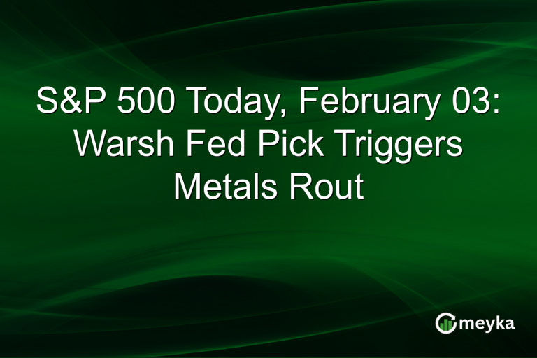 S&P 500 Today, February 03: Warsh Fed Pick Triggers Metals Rout