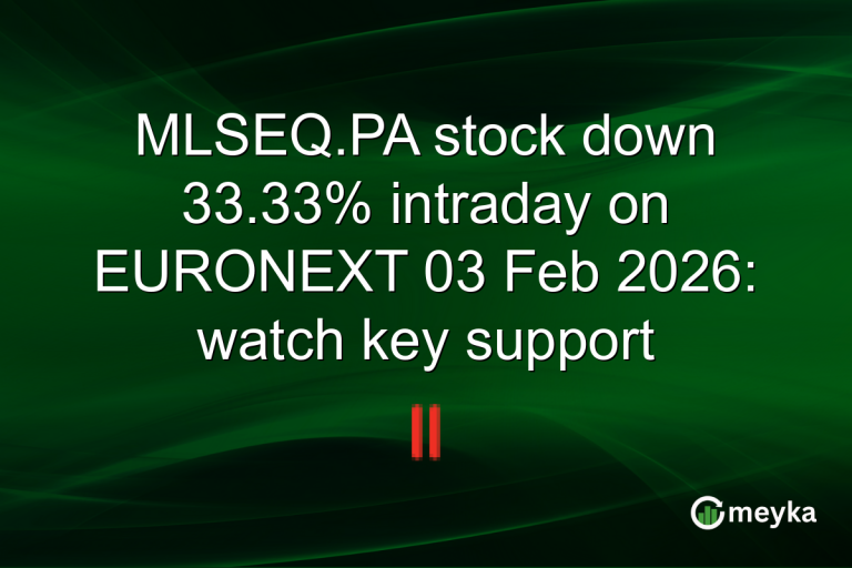 MLSEQ.PA stock down 33.33% intraday on EURONEXT 03 Feb 2026: watch key support