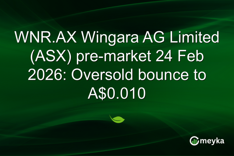 WNR.AX Wingara AG Limited (ASX) pre-market 24 Feb 2026: Oversold bounce to A$0.010