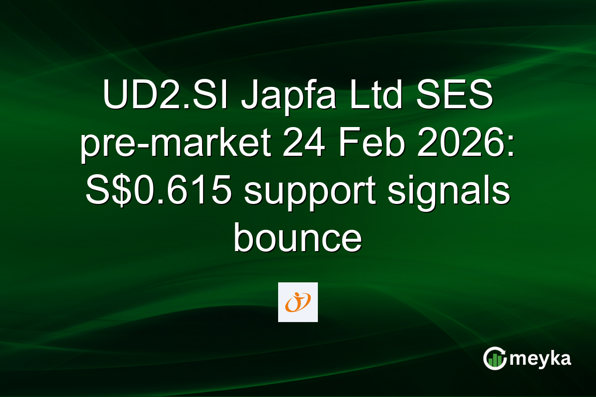 UD2.SI Japfa Ltd SES pre-market 24 Feb 2026: S$0.615 support signals bounce