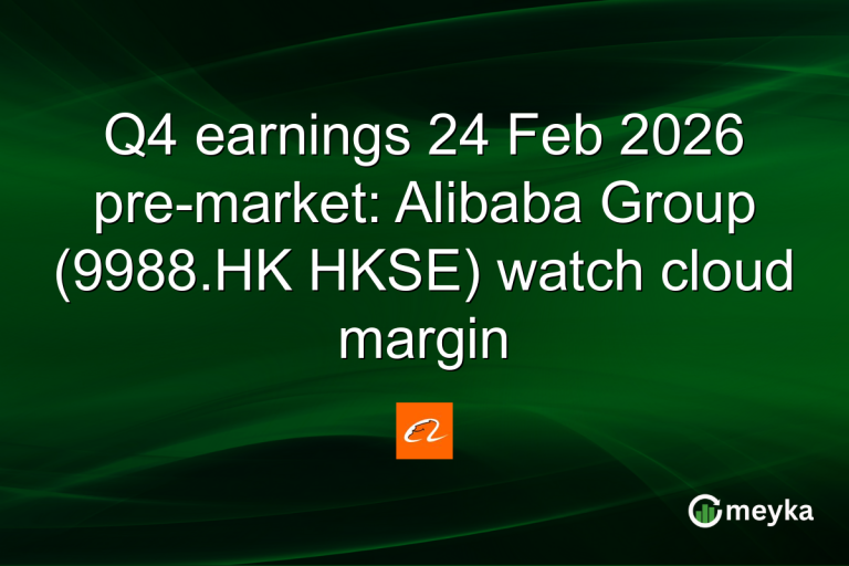Q4 earnings 24 Feb 2026 pre-market: Alibaba Group (9988.HK HKSE) watch cloud margin