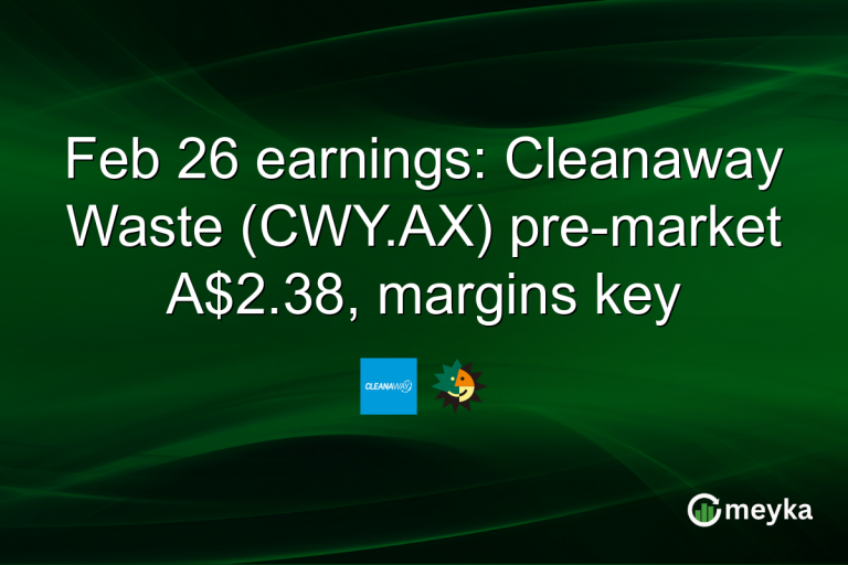 Feb 26 earnings: Cleanaway Waste (CWY.AX) pre-market A$2.38, margins key