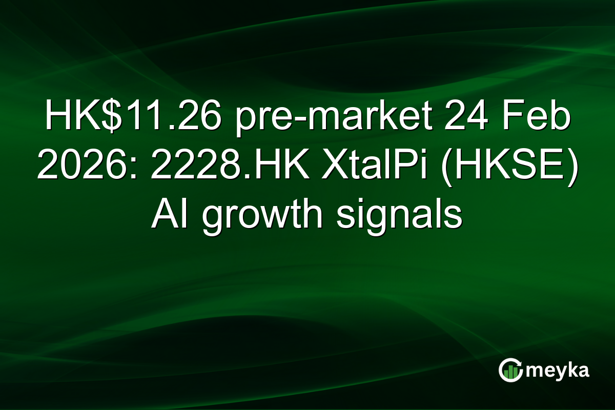 HK$11.26 pre-market 24 Feb 2026: 2228.HK XtalPi (HKSE) AI growth signals