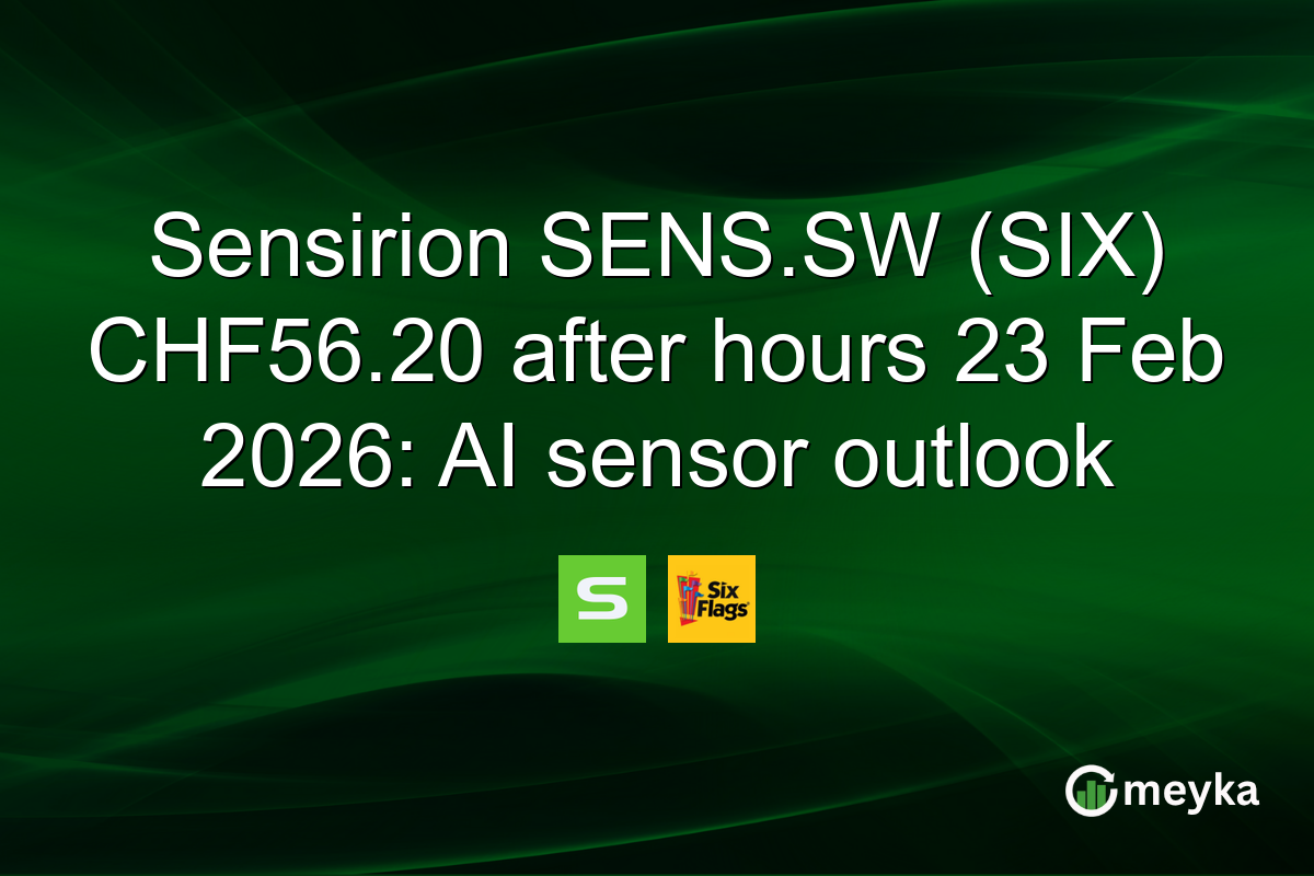 Sensirion SENS.SW (SIX) CHF56.20 after hours 23 Feb 2026: AI sensor outlook