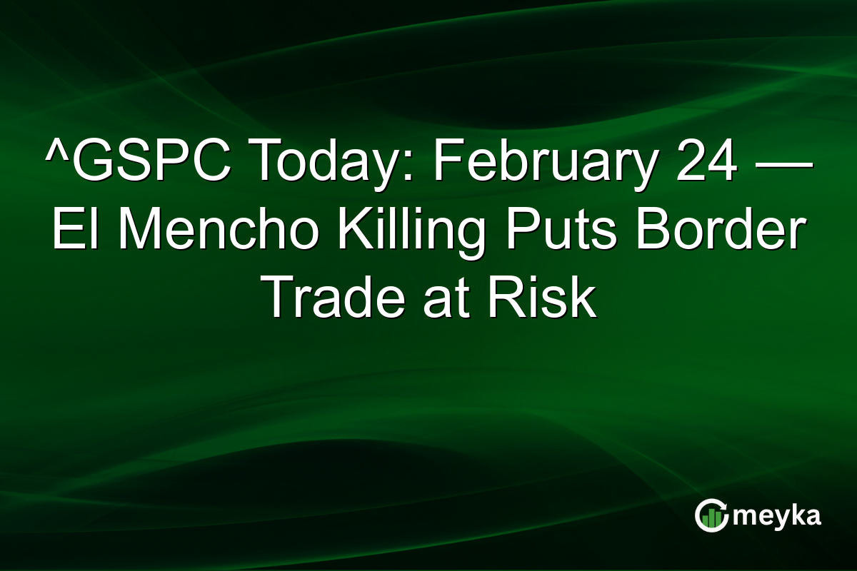 ^GSPC Today: February 24 — El Mencho Killing Puts Border Trade at Risk