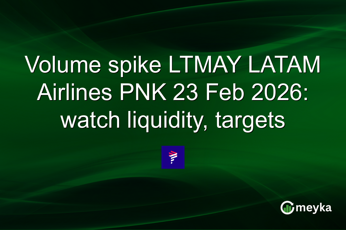 Volume spike LTMAY LATAM Airlines PNK 23 Feb 2026: watch liquidity, targets