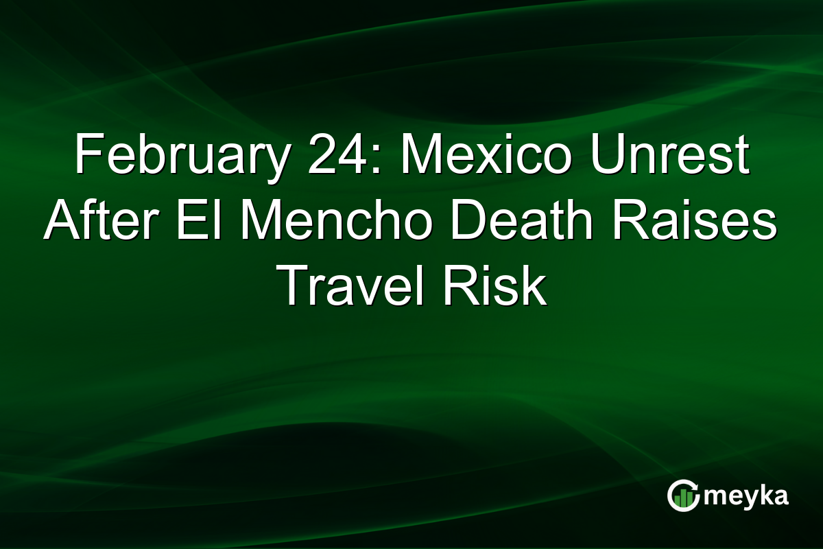 February 24: Mexico Unrest After El Mencho Death Raises Travel Risk