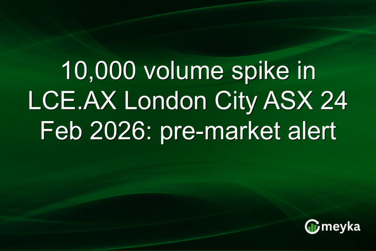 10,000 volume spike in LCE.AX London City ASX 24 Feb 2026: pre-market alert