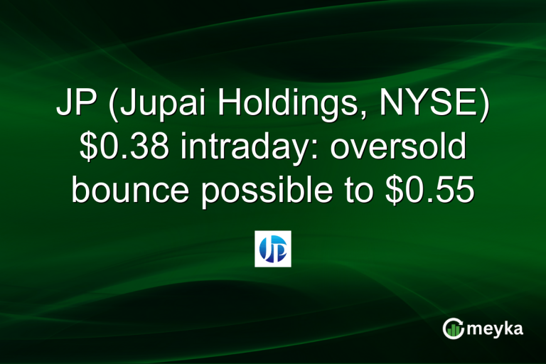 JP (Jupai Holdings, NYSE) $0.38 intraday: oversold bounce possible to $0.55