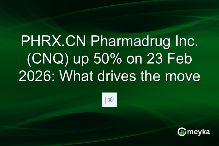 PHRX.CN Pharmadrug Inc. (CNQ) up 50% on 23 Feb 2026: What drives the move