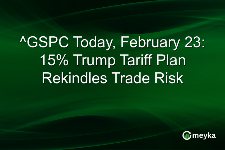 ^GSPC Today, February 23: 15% Trump Tariff Plan Rekindles Trade Risk