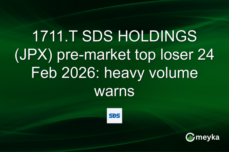 1711.T SDS HOLDINGS (JPX) pre-market top loser 24 Feb 2026: heavy volume warns