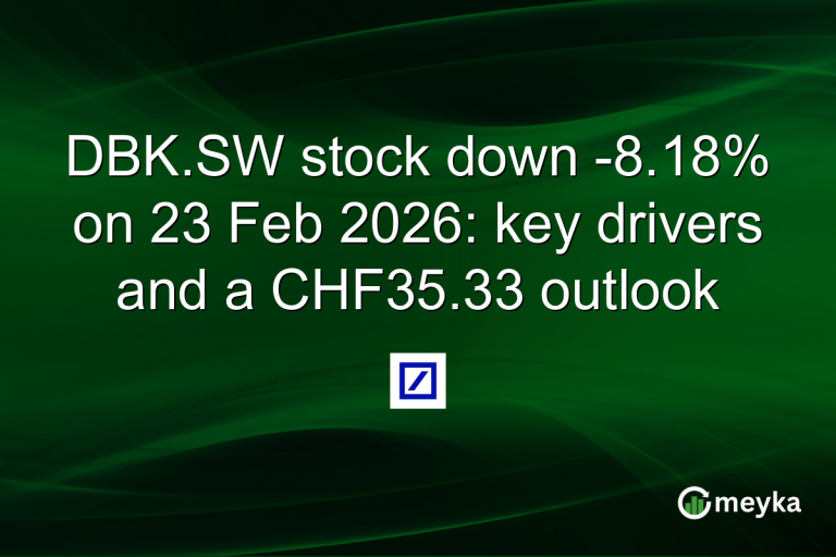 DBK.SW stock down -8.18% on 23 Feb 2026: key drivers and a CHF35.33 outlook