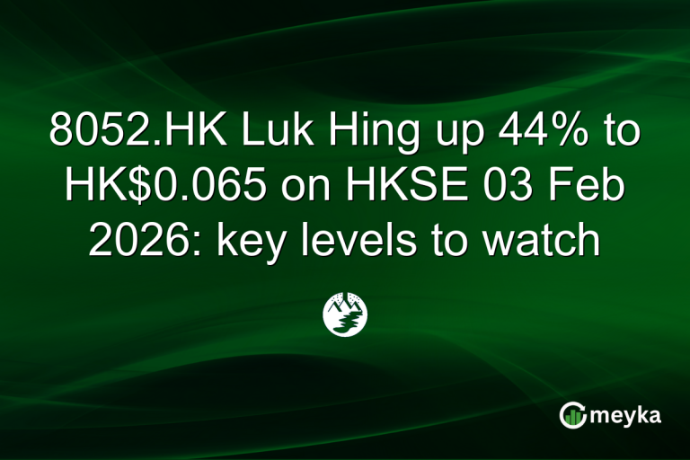 8052.HK Luk Hing up 44% to HK$0.065 on HKSE 03 Feb 2026: key levels to watch