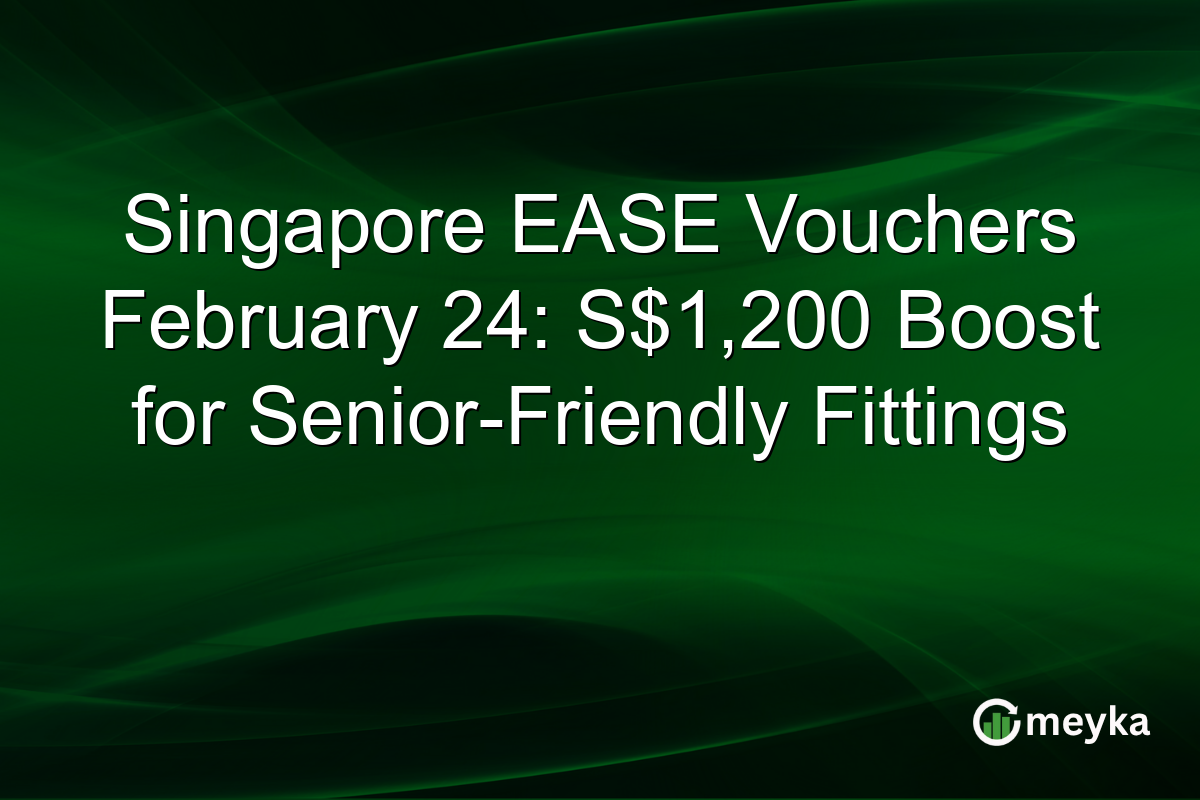 Singapore EASE Vouchers February 24: S$1,200 Boost for Senior-Friendly Fittings