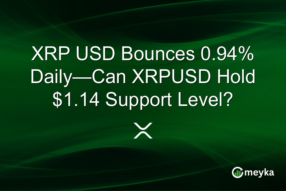 XRP USD Bounces 0.94% Daily—Can XRPUSD Hold $1.14 Support Level?