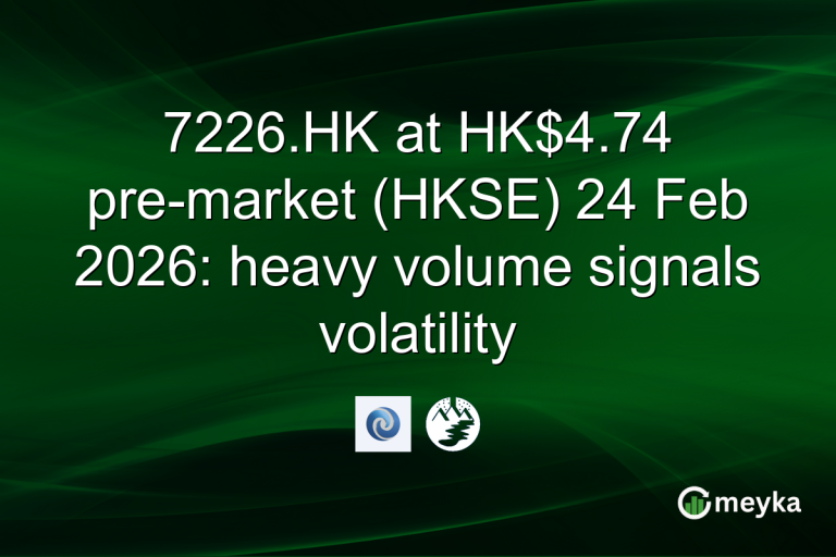 7226.HK at HK$4.74 pre-market (HKSE) 24 Feb 2026: heavy volume signals volatility