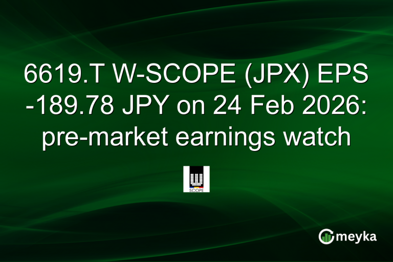 6619.T W-SCOPE (JPX) EPS -189.78 JPY on 24 Feb 2026: pre-market earnings watch