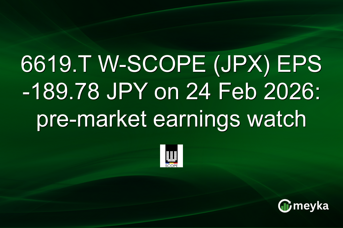 6619.T W-SCOPE (JPX) EPS -189.78 JPY on 24 Feb 2026: pre-market earnings watch