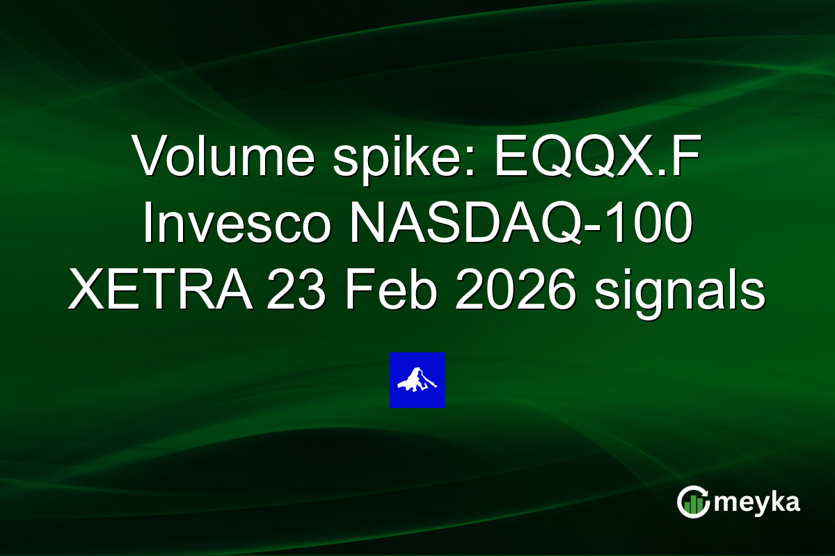 Volume spike: EQQX.F Invesco NASDAQ-100 XETRA 23 Feb 2026 signals