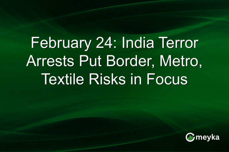 February 24: India Terror Arrests Put Border, Metro, Textile Risks in Focus
