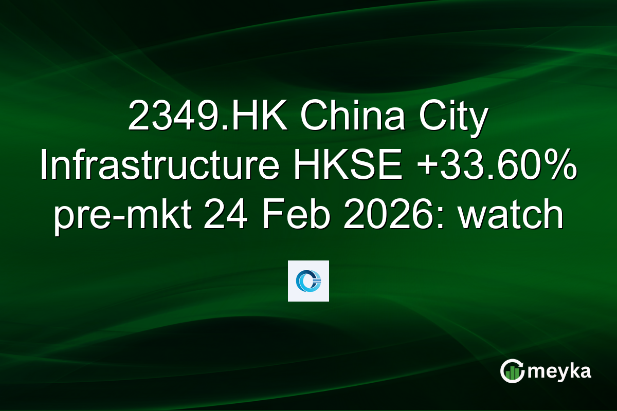 2349.HK China City Infrastructure HKSE +33.60% pre-mkt 24 Feb 2026: watch