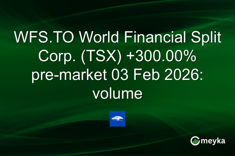 WFS.TO World Financial Split Corp. (TSX) +300.00% pre-market 03 Feb 2026: volume